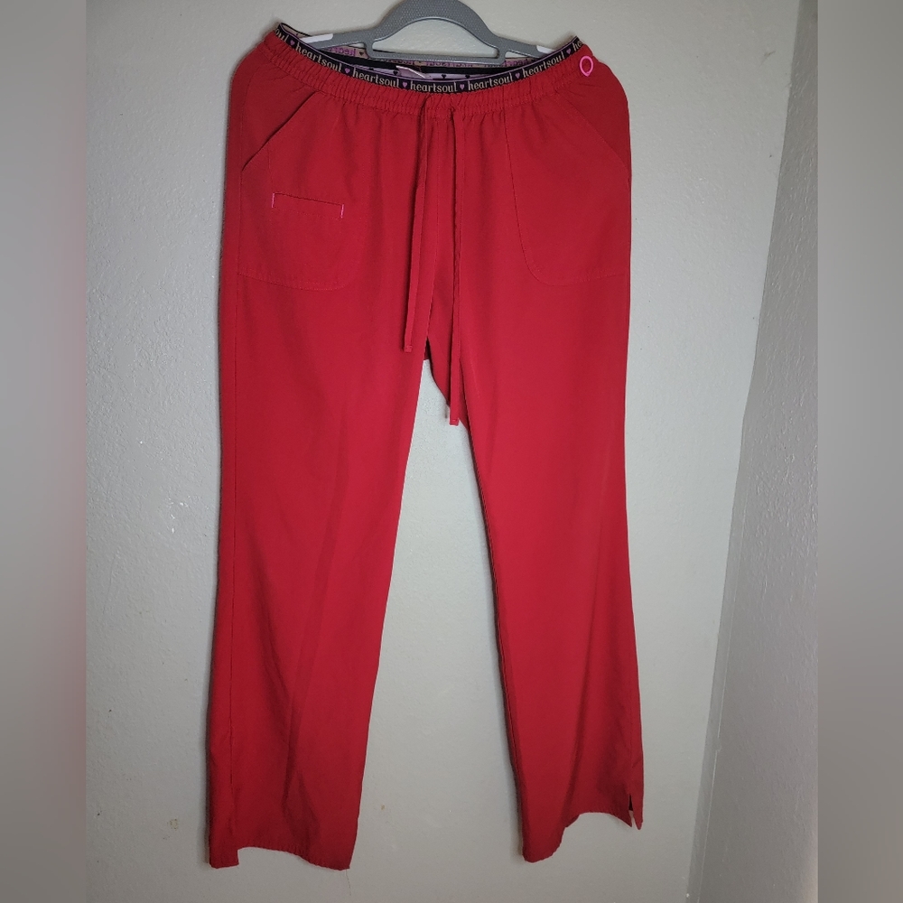 Red Heartsoul scrub pants size M